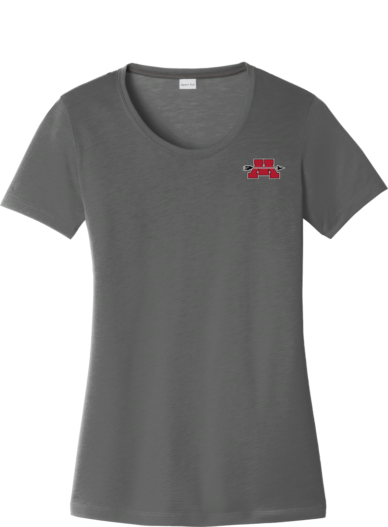 Mercer Arrows Ladies PosiCharge Competitor Cotton Touch Scoop Neck Tee