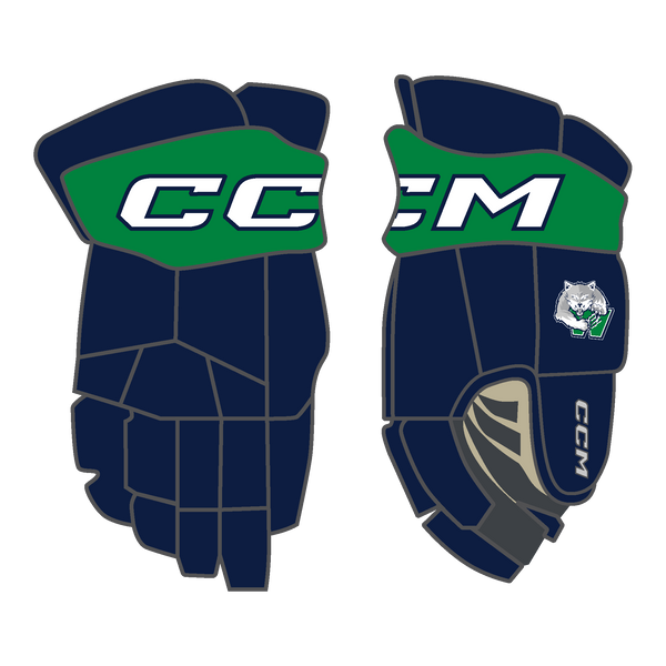 Woodbridge Wolfpack CCM 85C Custom Gloves Senior