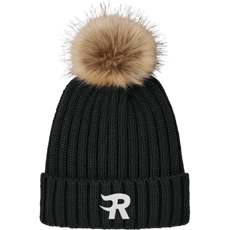 Charlotte Rush Faux Fur Pom Beanie