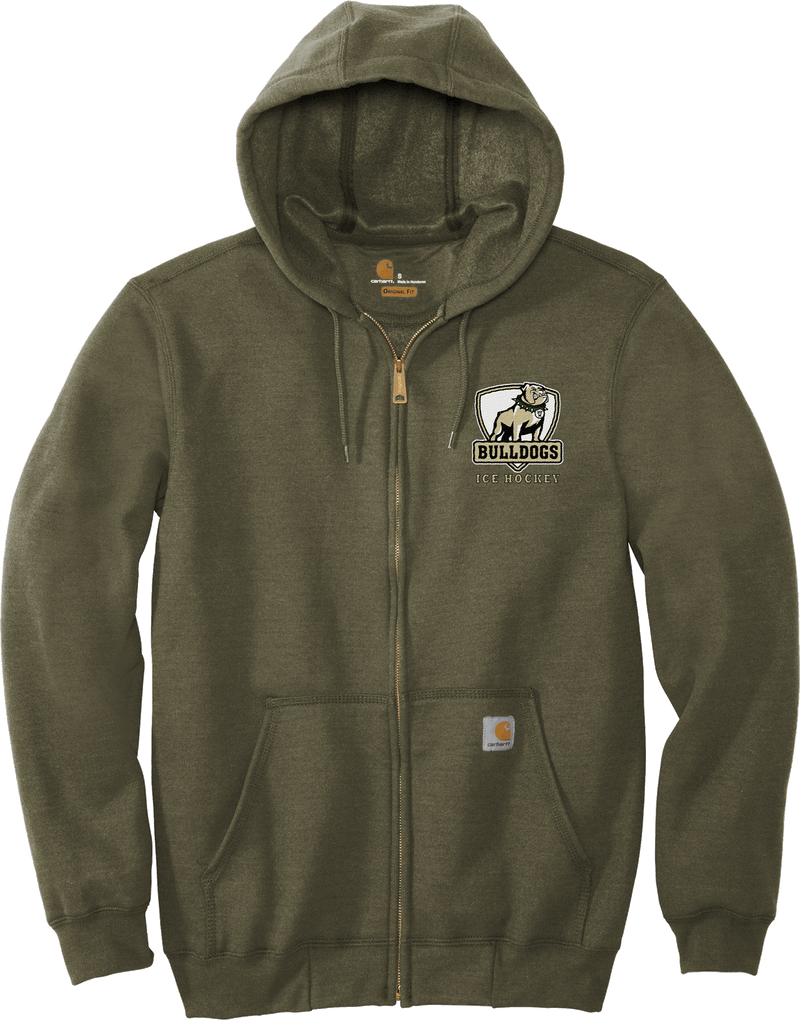 HVM Bulldogs Carhartt Midweight Hooded Zip-Front Sweatshirt