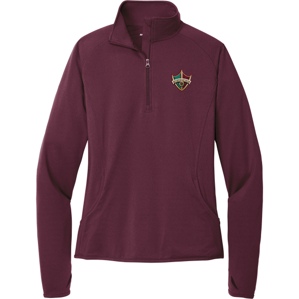 Delaware Ducks Ladies Sport-Wick Stretch 1/4-Zip Pullover