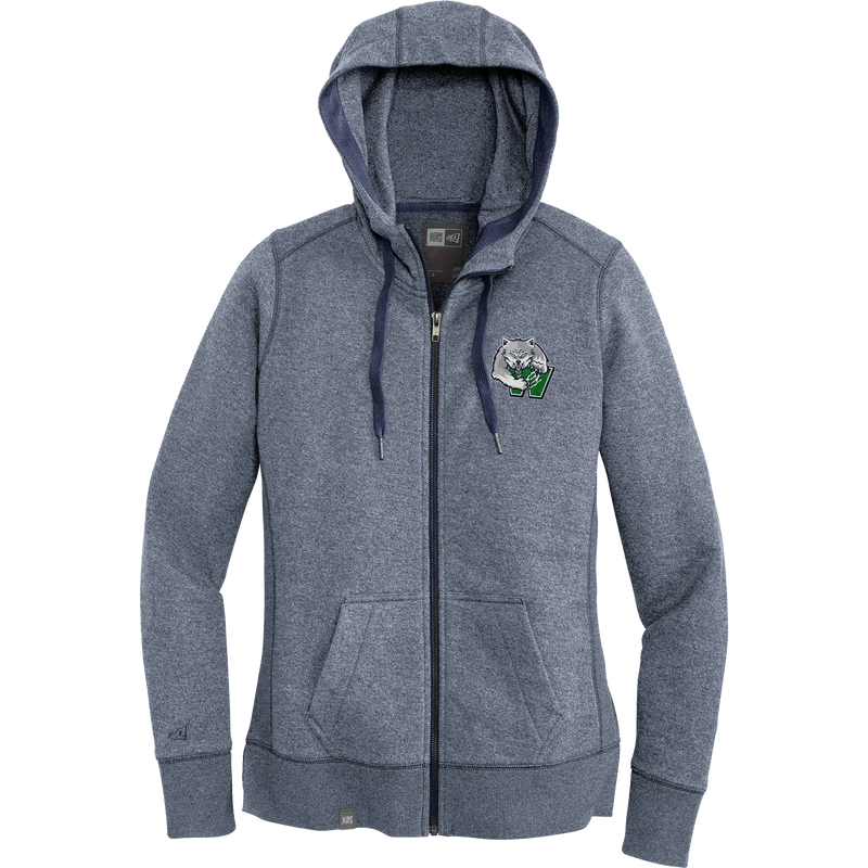 Woodbridge Wolfpack New Era Ladies French Terry Full-Zip Hoodie