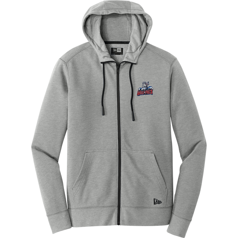 Hartford Jr. Wolfpack New Era Tri-Blend Fleece Full-Zip Hoodie