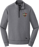 Delaware Ducks New Era Tri-Blend Fleece 1/4-Zip Pullover