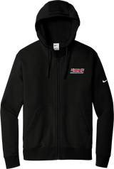 Mass Conn United Nike Club Fleece Sleeve Swoosh Full-Zip Hoodie