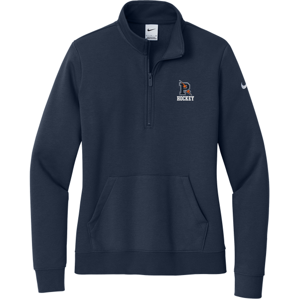 Powers Hockey Nike Women's Club Fleece Sleeve Swoosh 1/2-Zip