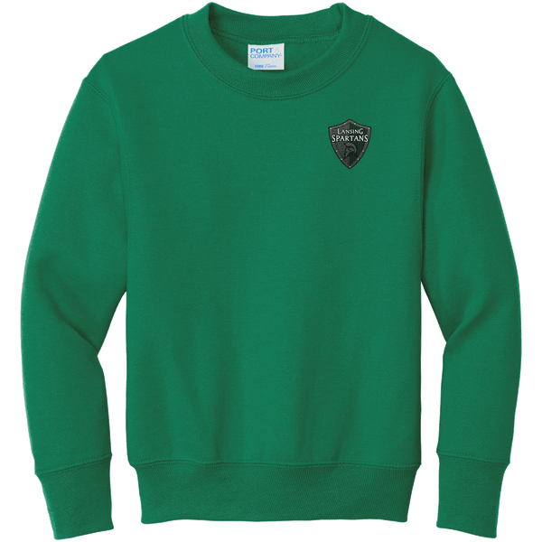 Lansing Spartans Youth Core Fleece Crewneck Sweatshirt