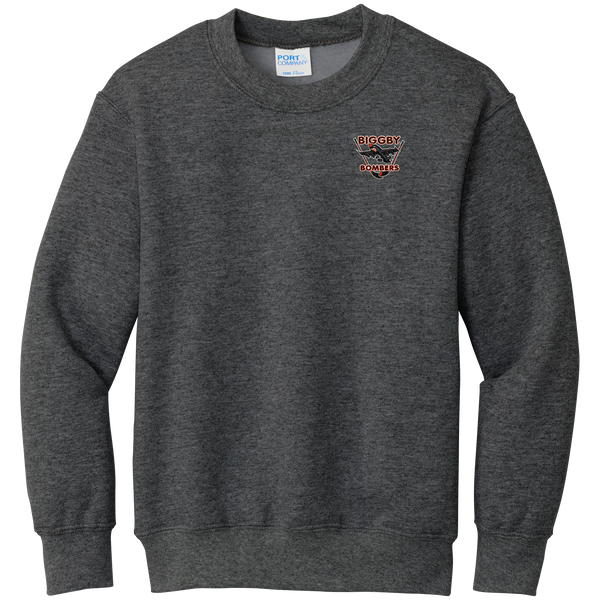 Biggby Bombers Youth Core Fleece Crewneck Sweatshirt