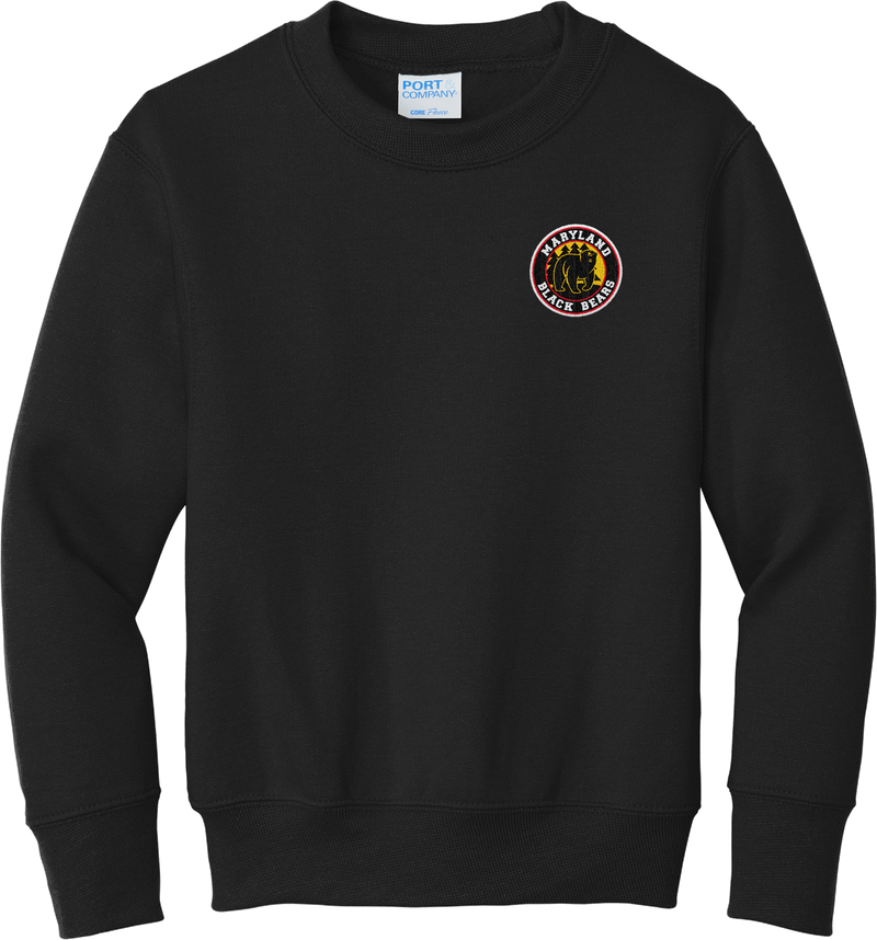 Maryland Black Bears Youth Core Fleece Crewneck Sweatshirt