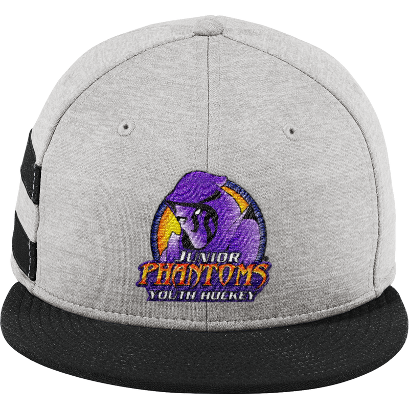 Jr. Phantoms New Era Shadow Heather Striped Flat Bill Snapback Cap