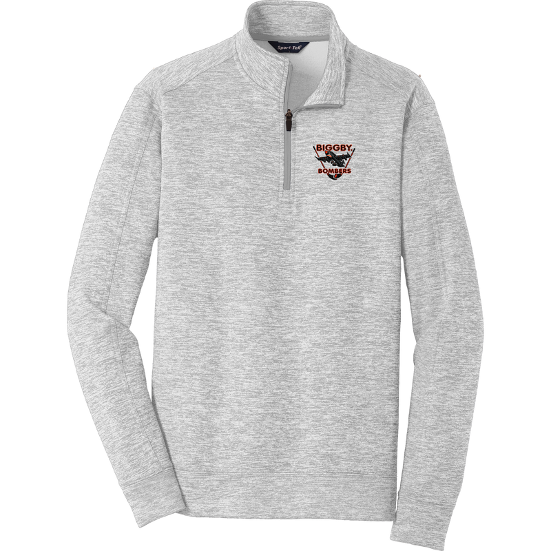 Biggby Bombers PosiCharge Electric Heather Fleece 1/4-Zip Pullover