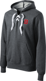 CT Bobcats Lace Up Pullover Hooded Sweatshirt