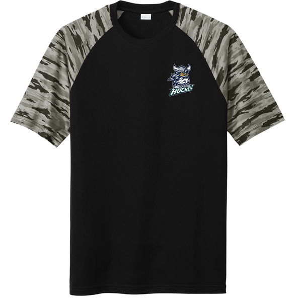 Hard Edge Hockey Drift Camo Colorblock Tee