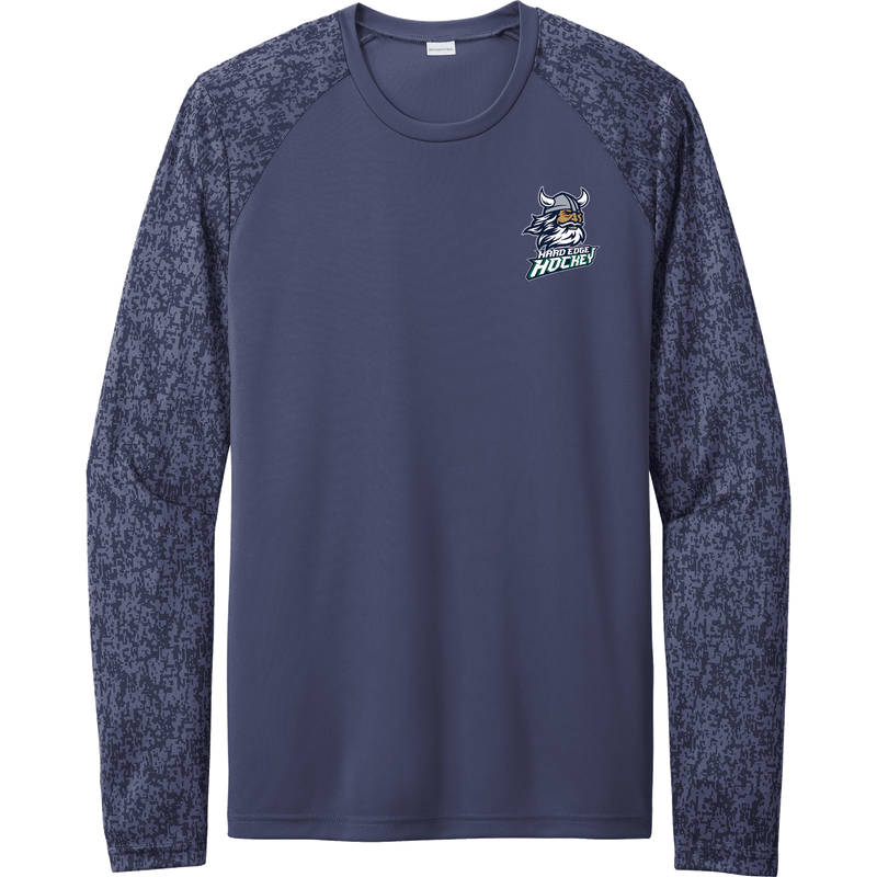 Hard Edge Hockey Long Sleeve Digi Camo Tee