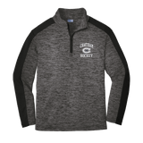 Chatham Hockey Youth PosiCharge  Electric Heather Colorblock 1/4-Zip Pullover