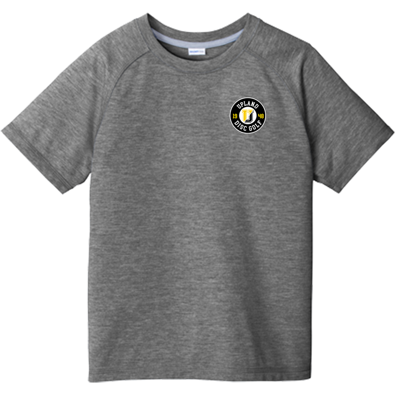 Upland Disc Golf Youth PosiCharge Tri-Blend Wicking Raglan Tee