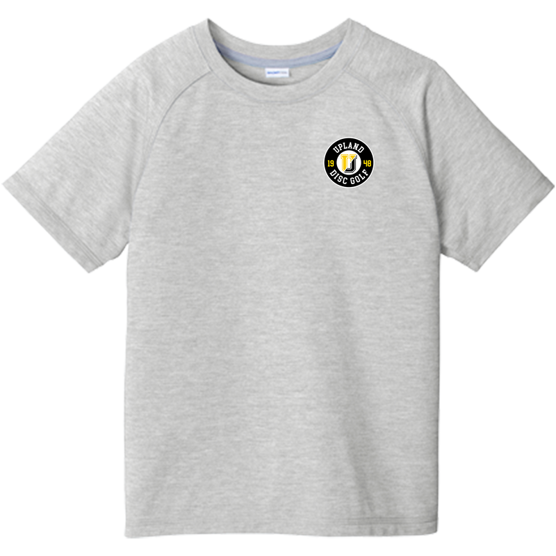 Upland Disc Golf Youth PosiCharge Tri-Blend Wicking Raglan Tee